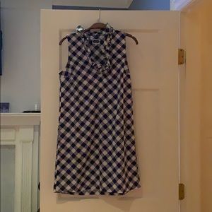 mud pie navy and white sleeveless dress